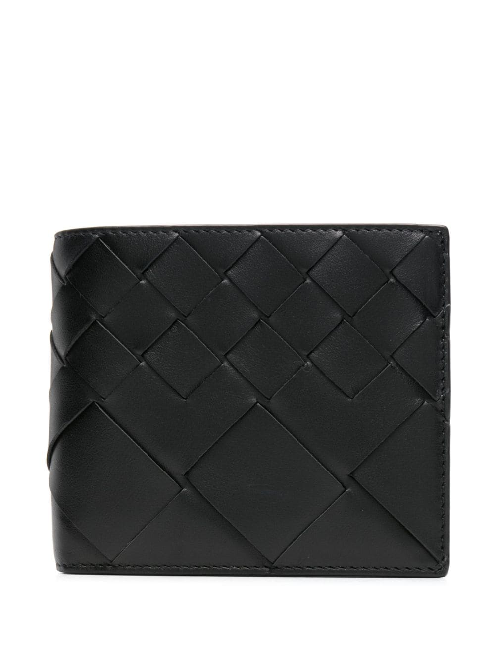 Bottega Veneta Avenue Intrecciato-leather wallet - Black von Bottega Veneta