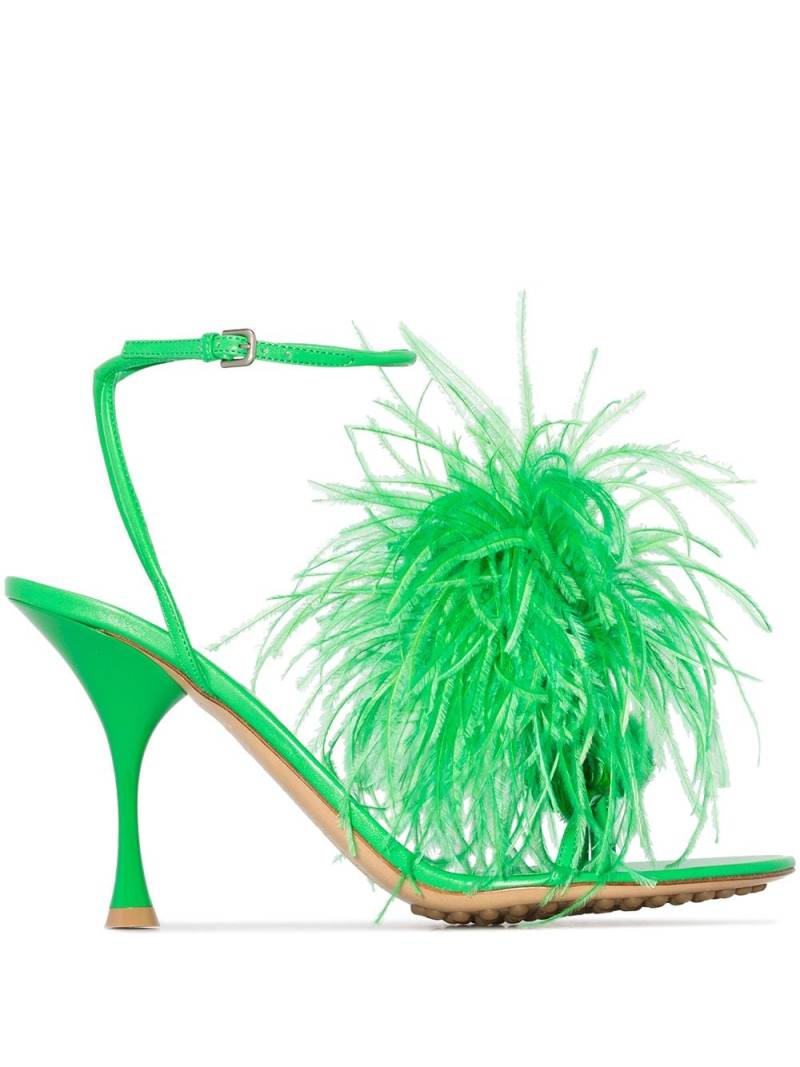Bottega Veneta Feather dot sandals - Green von Bottega Veneta