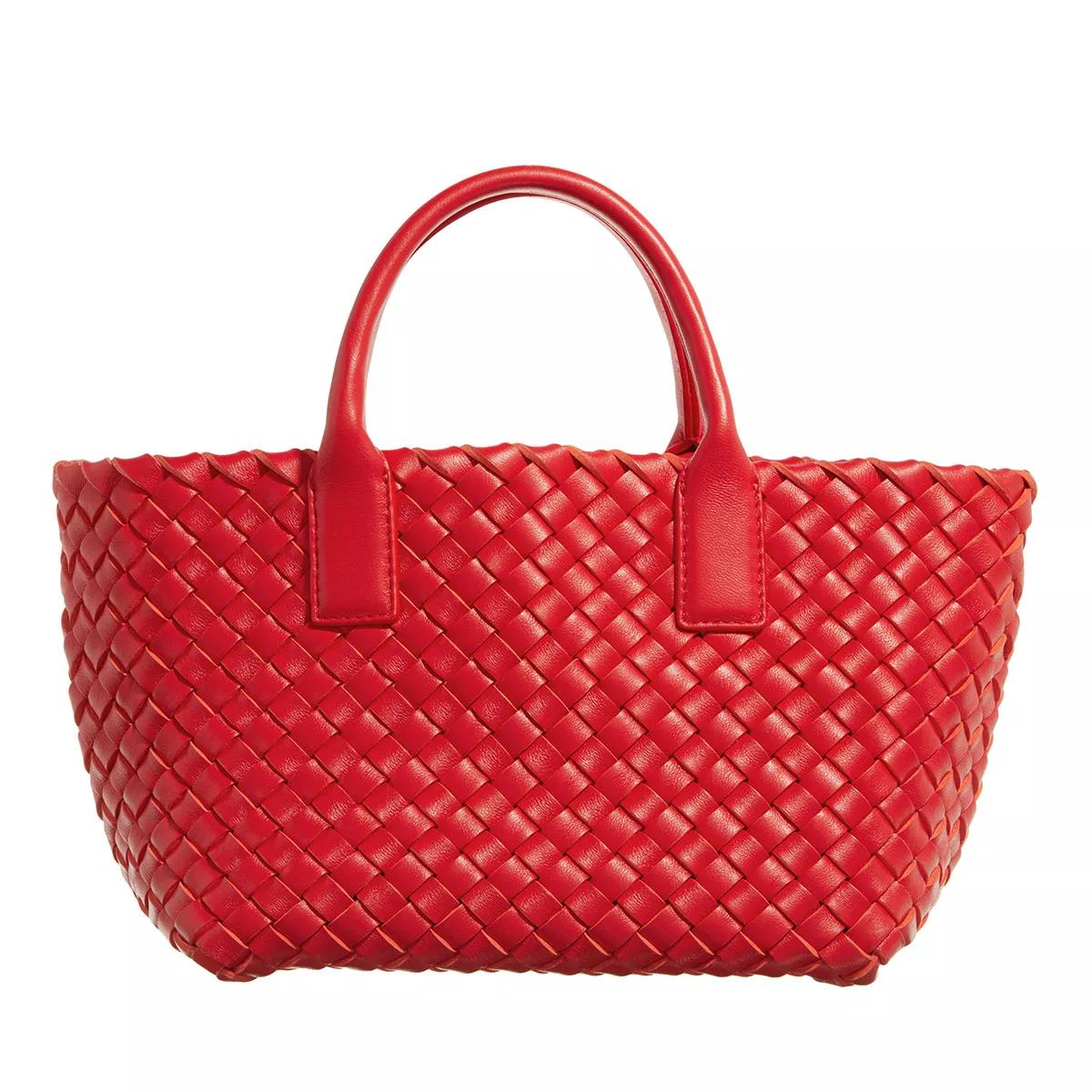 Bottega Veneta Henkeltasche - Intreccio Tote Bag - Gr. unisize - in Rot - für Damen von Bottega Veneta