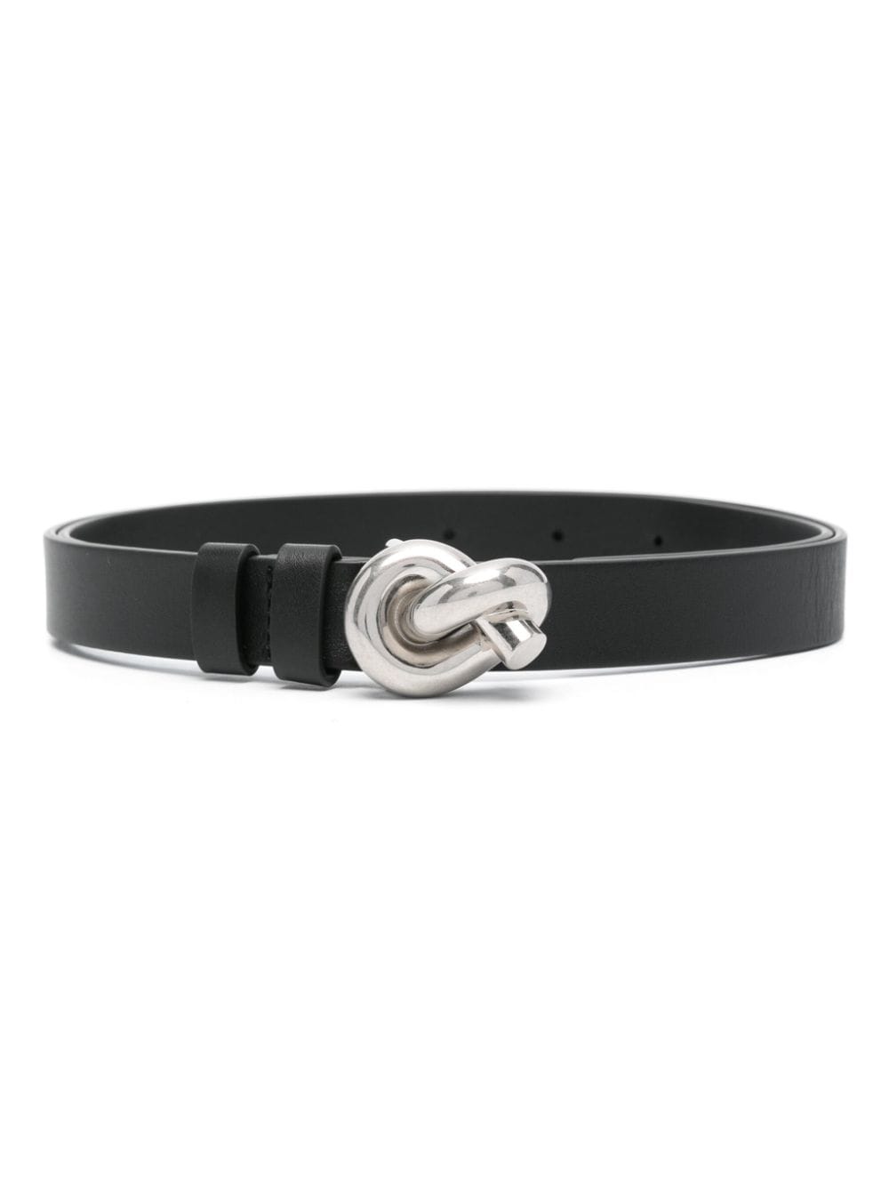 Bottega Veneta Knot leather belt - Black von Bottega Veneta
