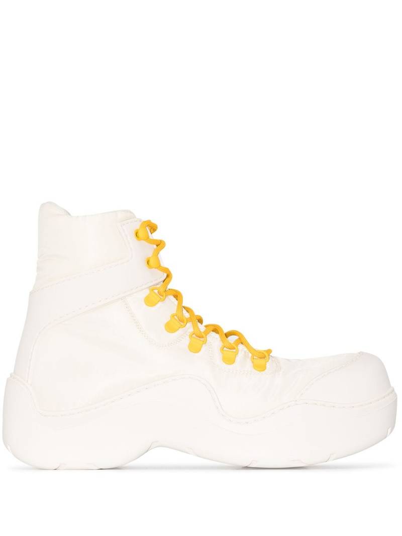 Bottega Veneta Puddle lace-up boots - White von Bottega Veneta