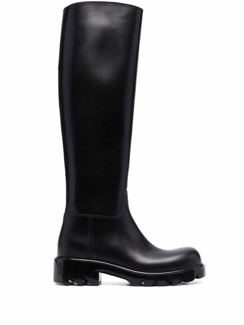 Bottega Veneta Strut round-toe boots - Black von Bottega Veneta