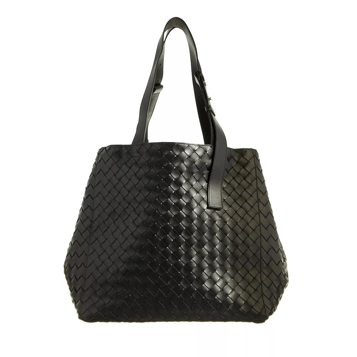 Bottega Veneta Umhängetasche - Intrecciato Cube Tote Bag - Gr. unisize - in Schwarz - für Damen von Bottega Veneta