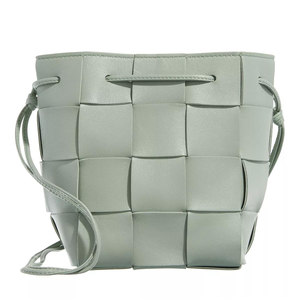 Bottega Veneta Umhängetasche - Small Cassette Bucket Bag - Gr. unisize - in Grün - für Damen von Bottega Veneta