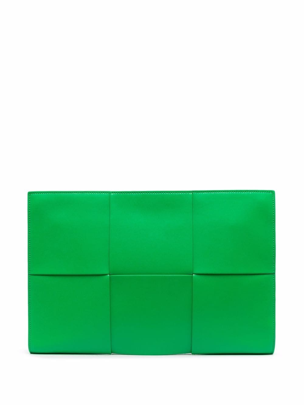 Bottega Veneta Urban Intrecciato leather clutch bag - Green von Bottega Veneta
