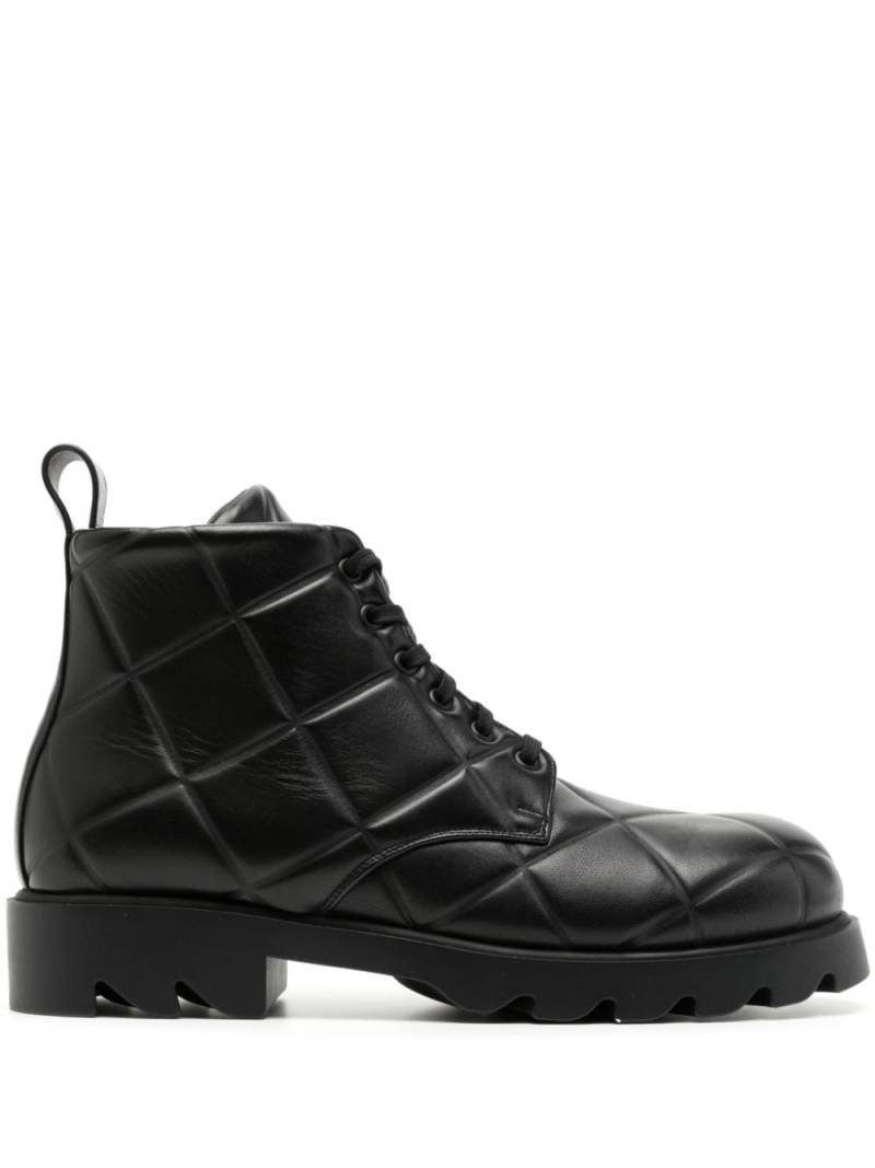 Bottega Veneta ankle length leather boots - Black von Bottega Veneta