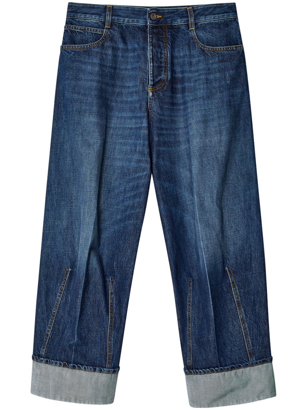 Bottega Veneta cropped wide-leg jeans - Blue von Bottega Veneta