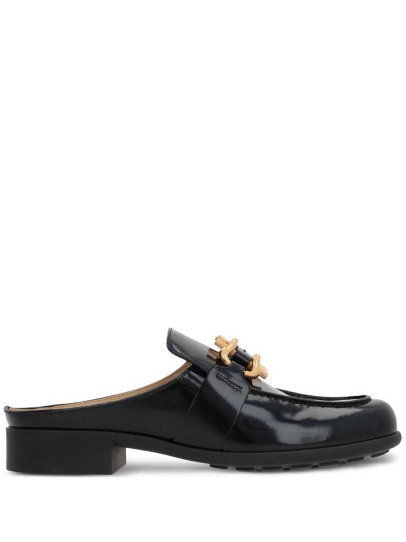 Bottega Veneta square-toe leather loafers - Black von Bottega Veneta