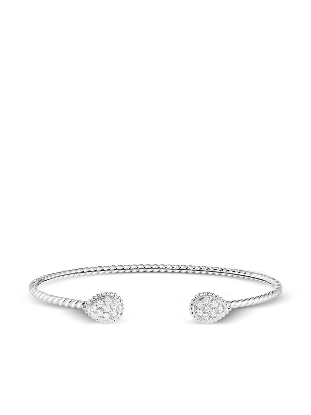 Boucheron 18kt recycled gold Serpent Bohème diamond bracelet - Silver von Boucheron