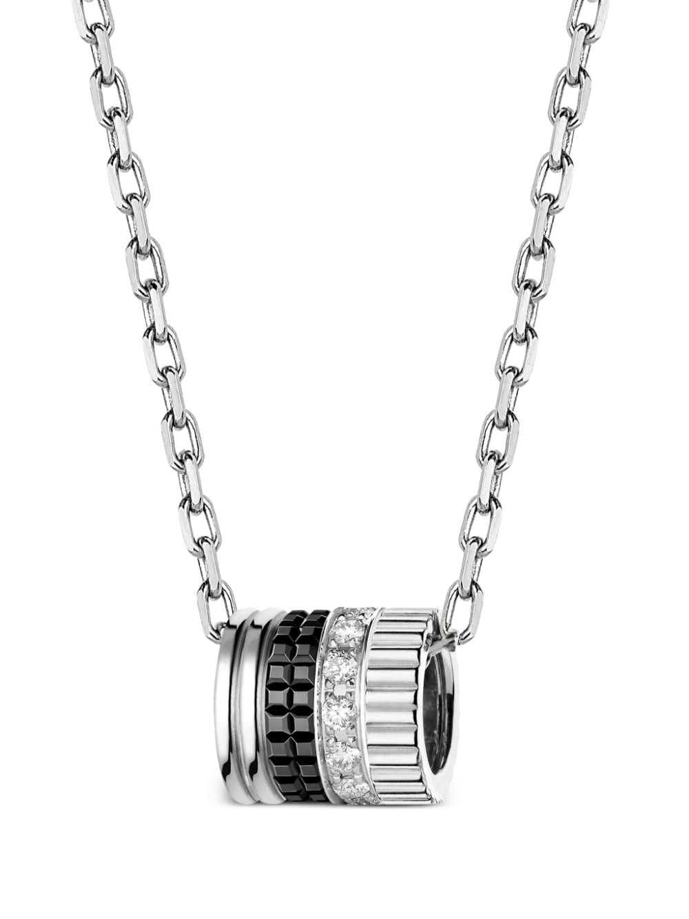 Boucheron 18kt recycled white gold Quatre Black Edition necklace - Silver von Boucheron