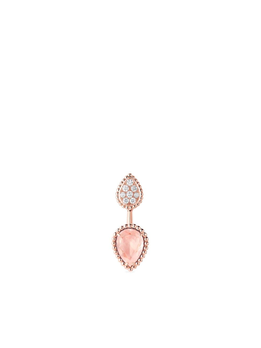 Boucheron 18kt rose gold Serpent Bohème diamond single earring - Pink von Boucheron