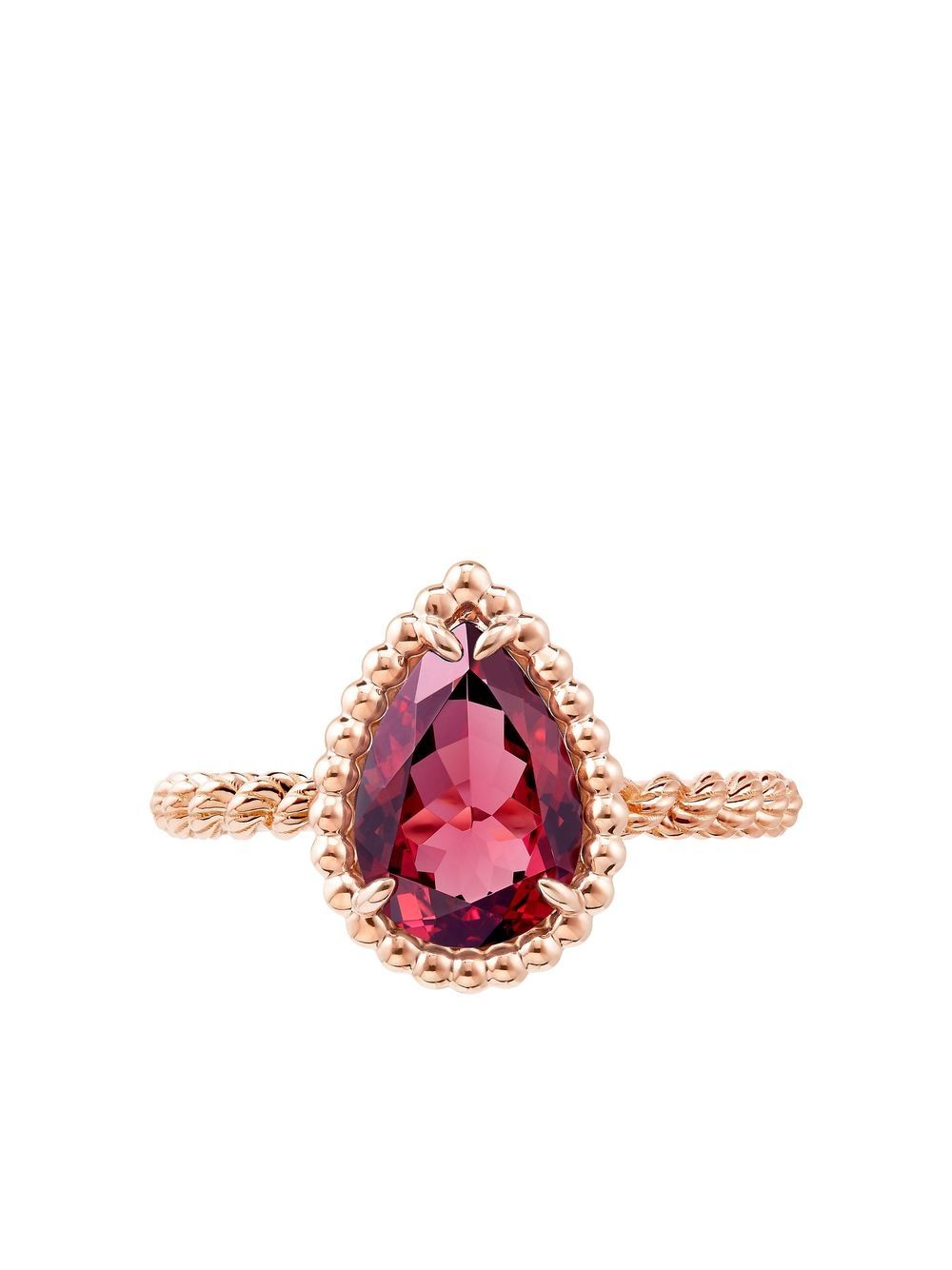 Boucheron 18kt rose gold Serpent Bohème rhodolite S motif ring - Pink von Boucheron