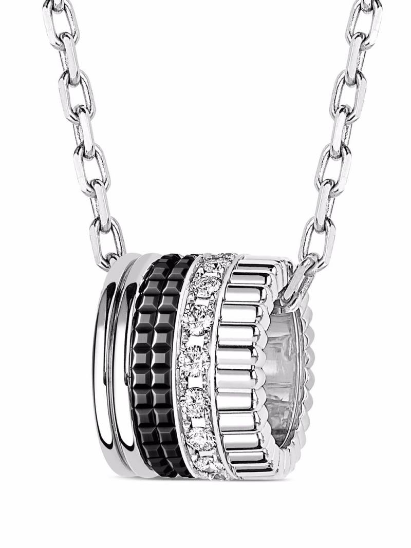 Boucheron 18kt white gold Quatre Black diamond ring pendant - Silver von Boucheron