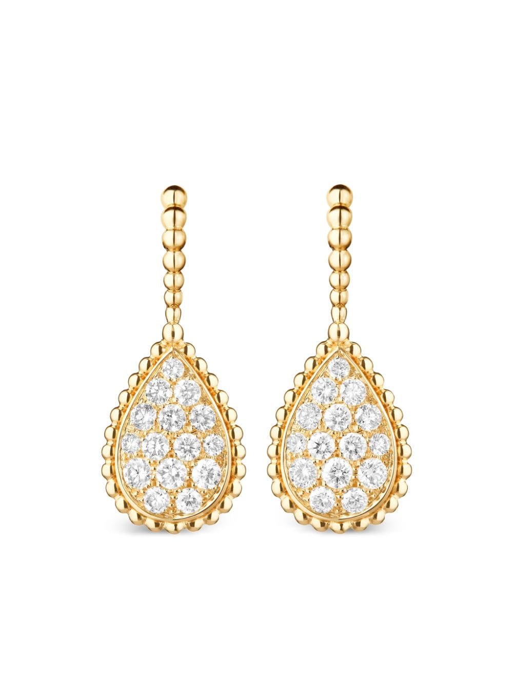 Boucheron 18kt yellow gold Serpent Bohème diamond earrings von Boucheron