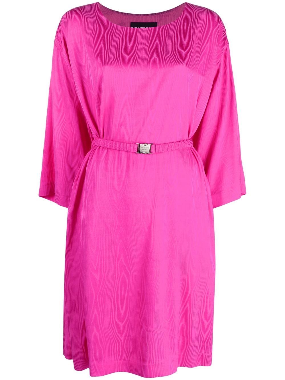 Boutique Moschino belted-waist long-sleeve dress - Pink von Boutique Moschino