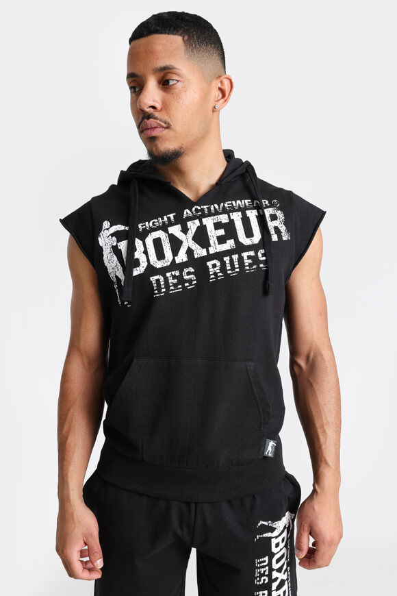 Boxeur des Rues Sweat T-Shirt mit Kapuze | Black | Herren  | L von Boxeur des Rues