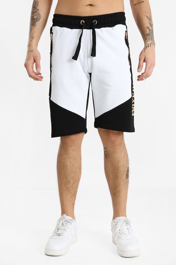 Boxeur des Rues Sweatshorts | Black + White | Herren  | M von Boxeur des Rues