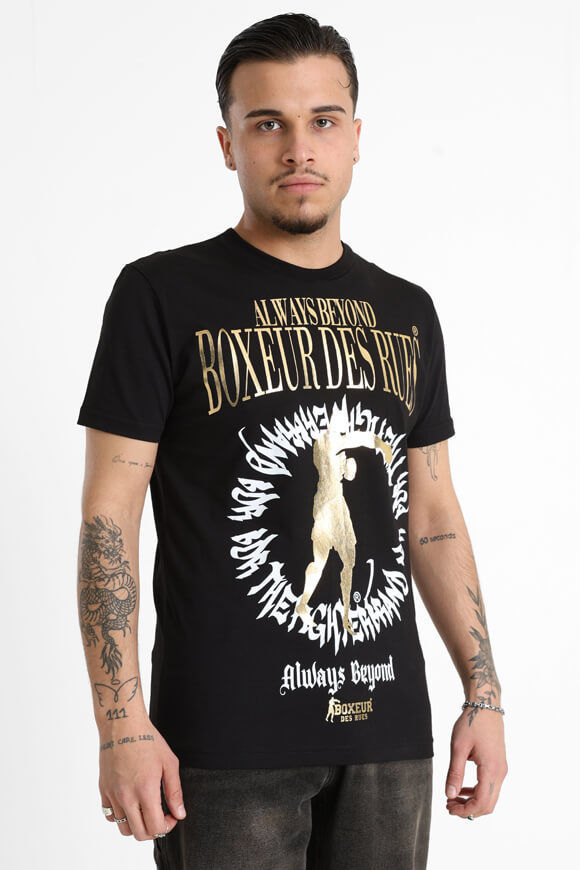 Boxeur des Rues T-Shirt | Black + Gold | Herren  | S von Boxeur des Rues