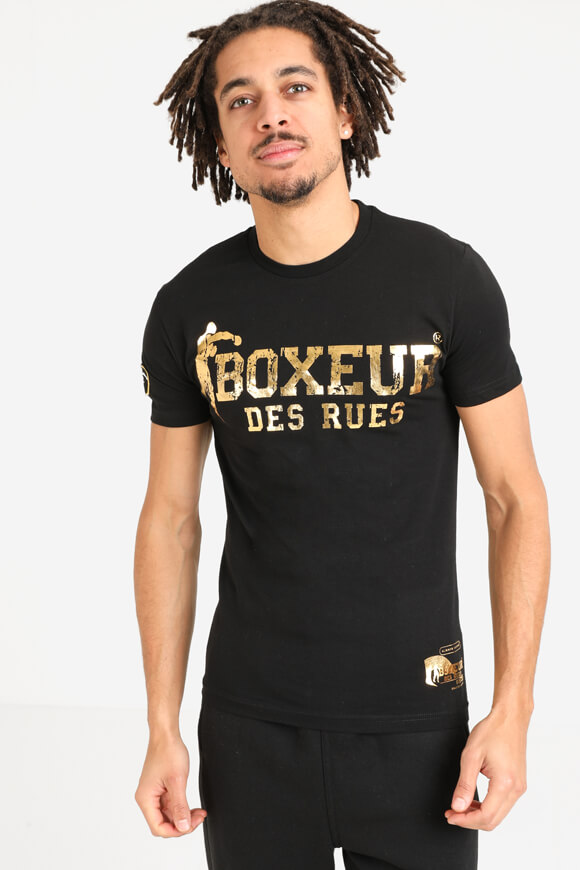 Boxeur des Rues T-Shirt | Black + Gold | Herren  | XXL von Boxeur des Rues