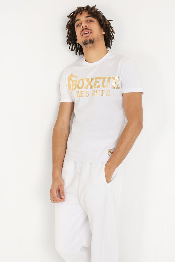 Boxeur des Rues T-Shirt | White + Gold | Herren  | M von Boxeur des Rues
