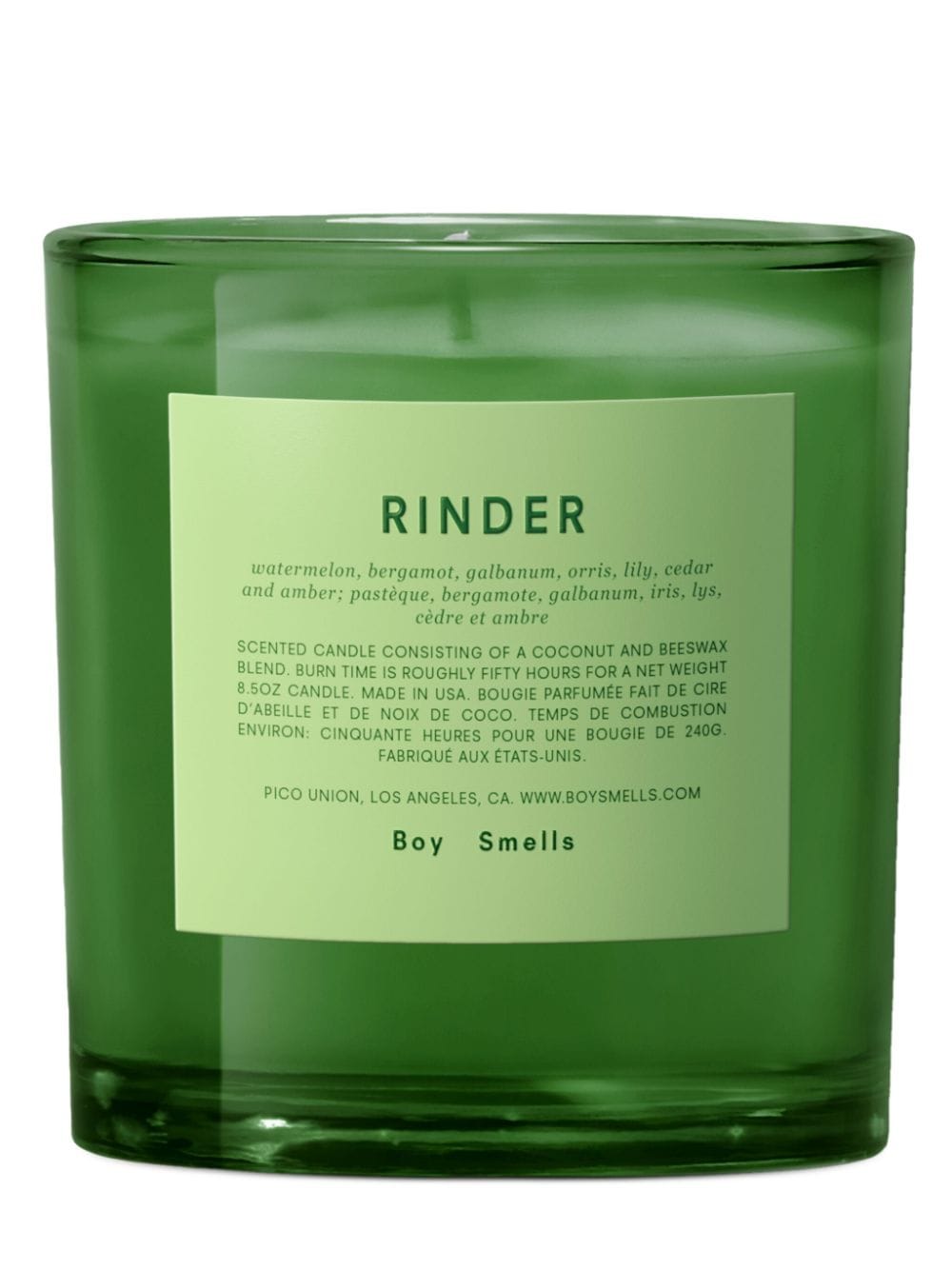 Boy Smells Rinder scented candle (240g) - Green von Boy Smells