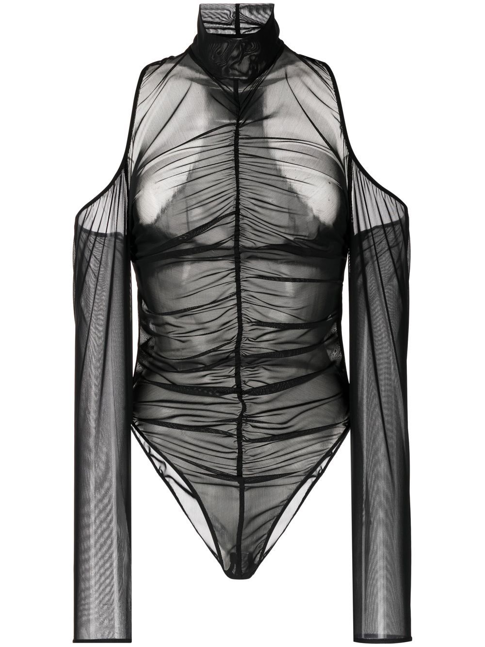 Boyarovskaya Kalura sheer mesh bodysuit - Black von Boyarovskaya