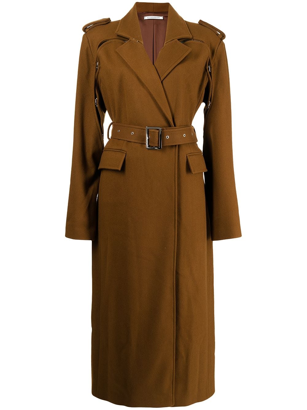 Boyarovskaya belted-waist trench coat - Brown von Boyarovskaya