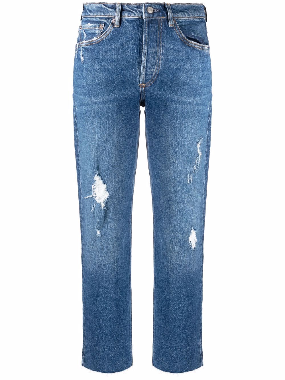 Boyish Jeans ripped-detail denim jeans - Blue von Boyish Jeans