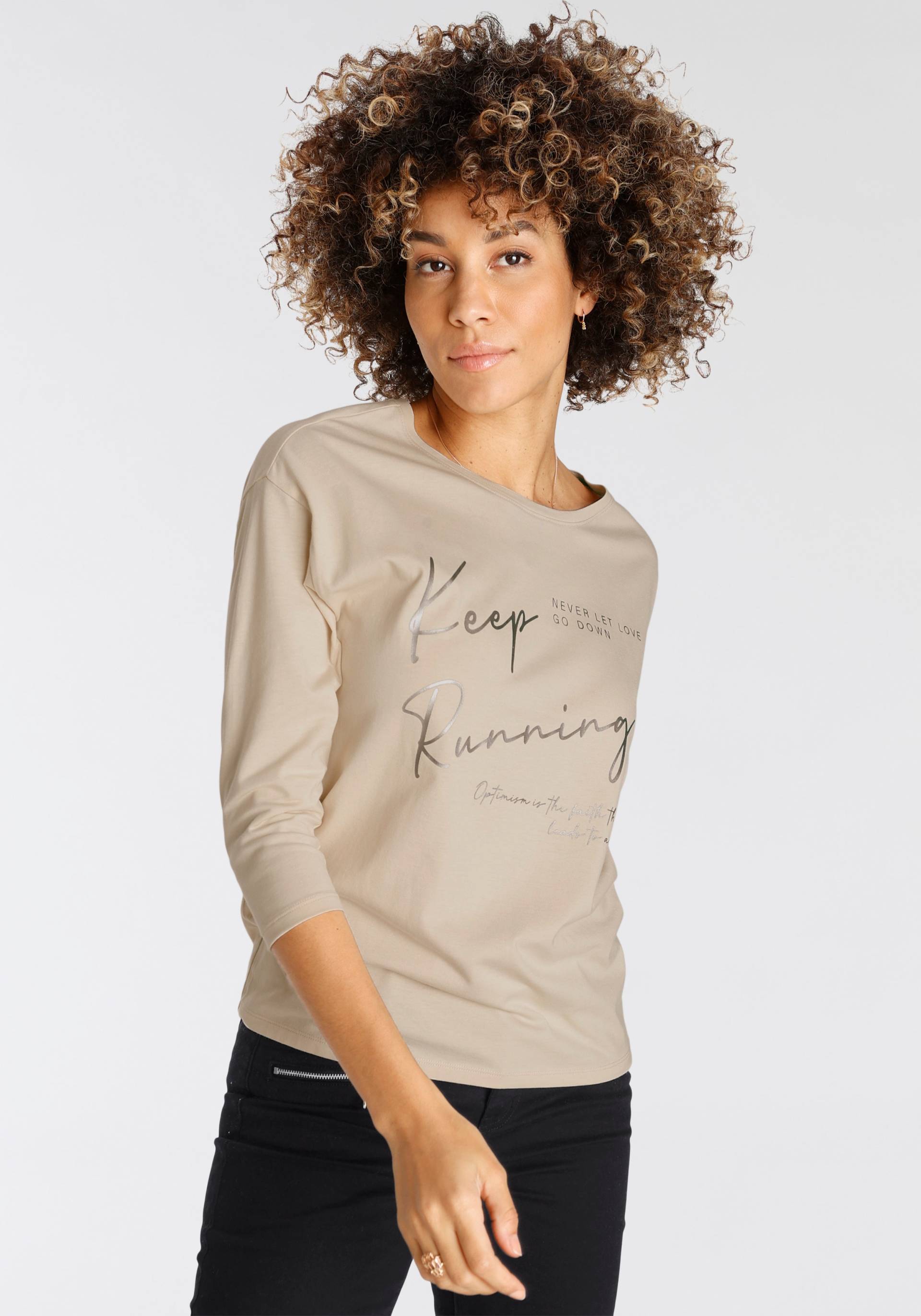 Boysen's 3/4-Arm-Shirt, mit liebevollem Wording-Print - NEUE KOLLEKTION von Boysen's