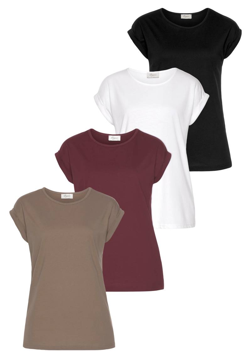 Boysen's T-Shirt, (Packung), Kurzarm, basic, Rundhalsausschnitt, für Freizeit und Sport von Boysen's