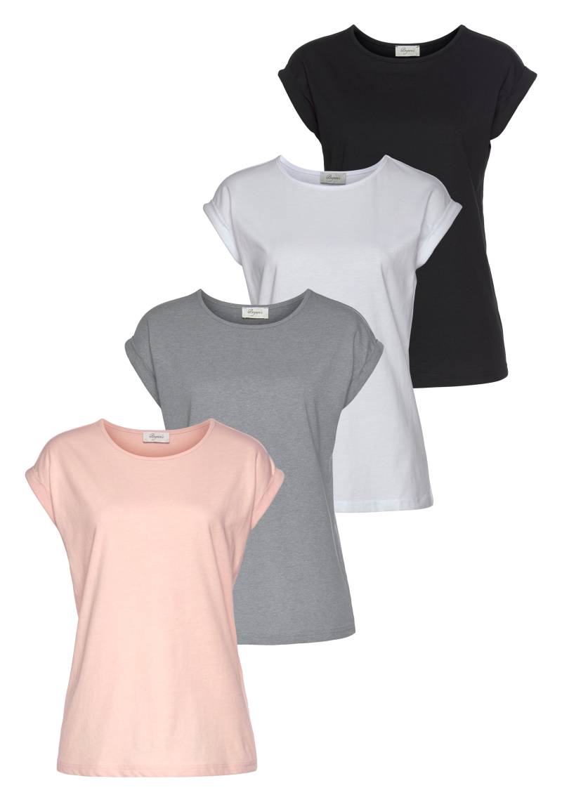 Boysen's T-Shirt, (Packung), Kurzarm, basic, Rundhalsausschnitt, für Freizeit und Sport von Boysen's