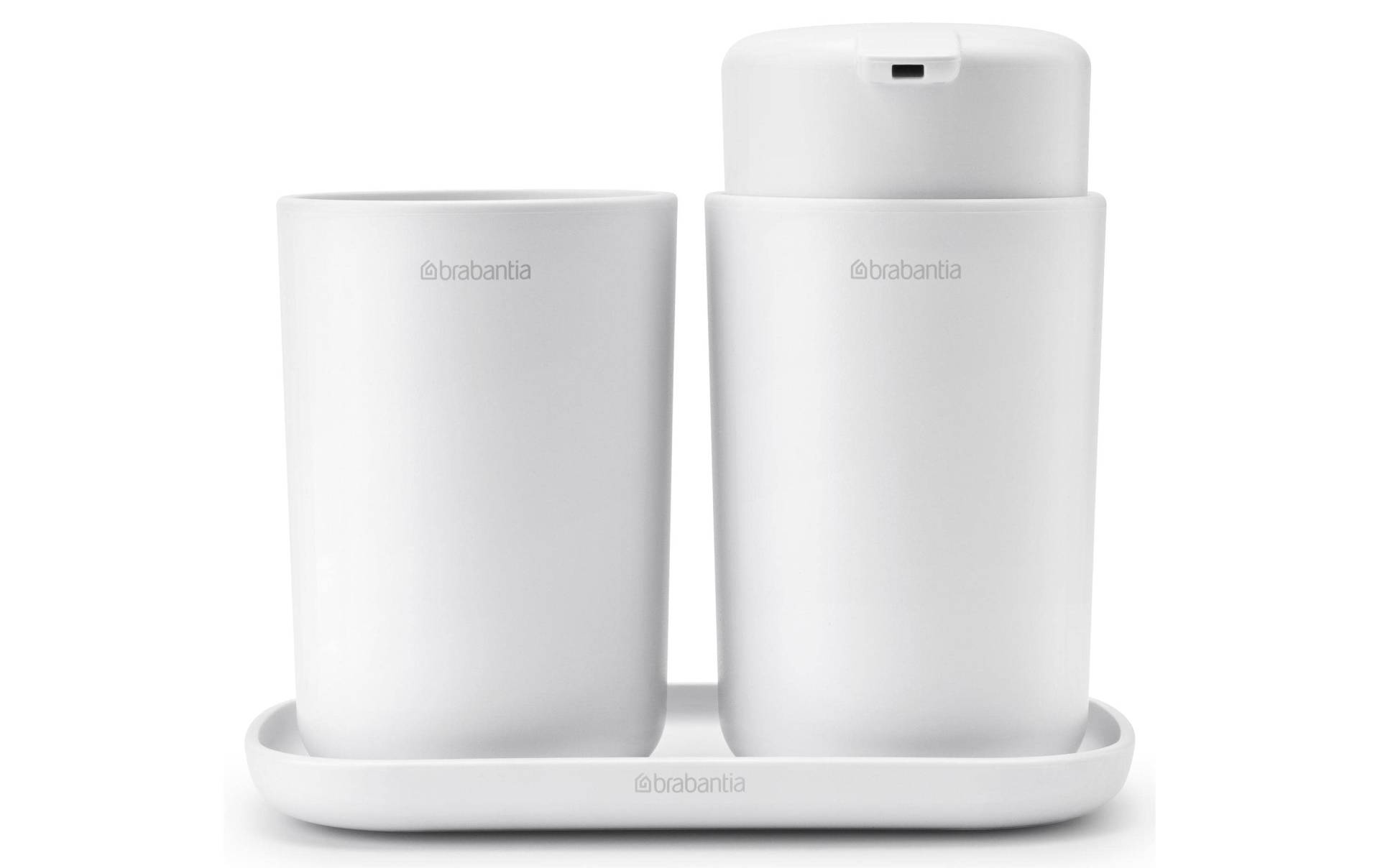 Brabantia Badaccessoire-Set »ReNew mit Zahnputzbecher und Schale Weiss« Brabantia Badaccessoire-Set »ReNew mit Zahnputzbecher und Schale Weiss« von Brabantia