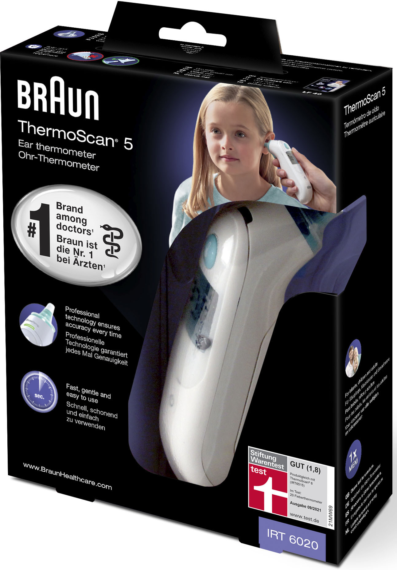 Braun Ohr-Fieberthermometer »ThermoScan 5 IRT6020«