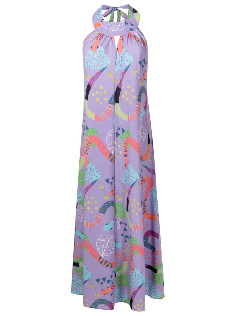 Brigitte abstract-print beach dress - Purple von Brigitte