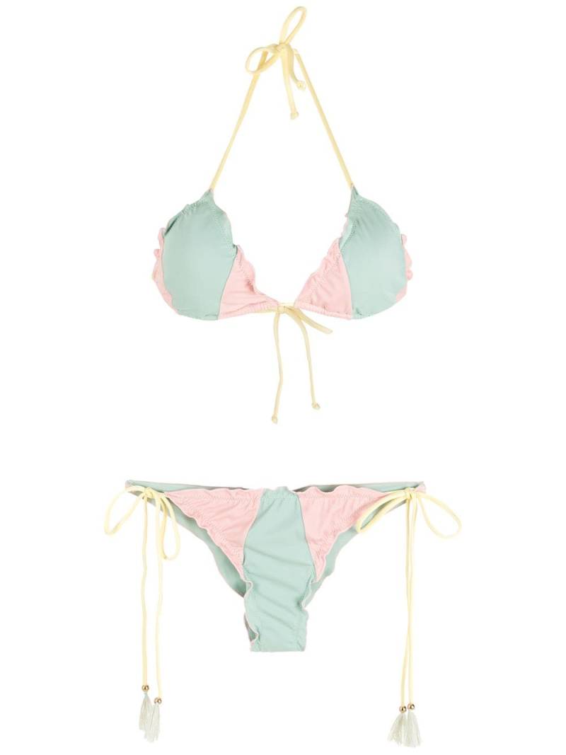 Brigitte colour-block triangle bikini set - Multicolour von Brigitte