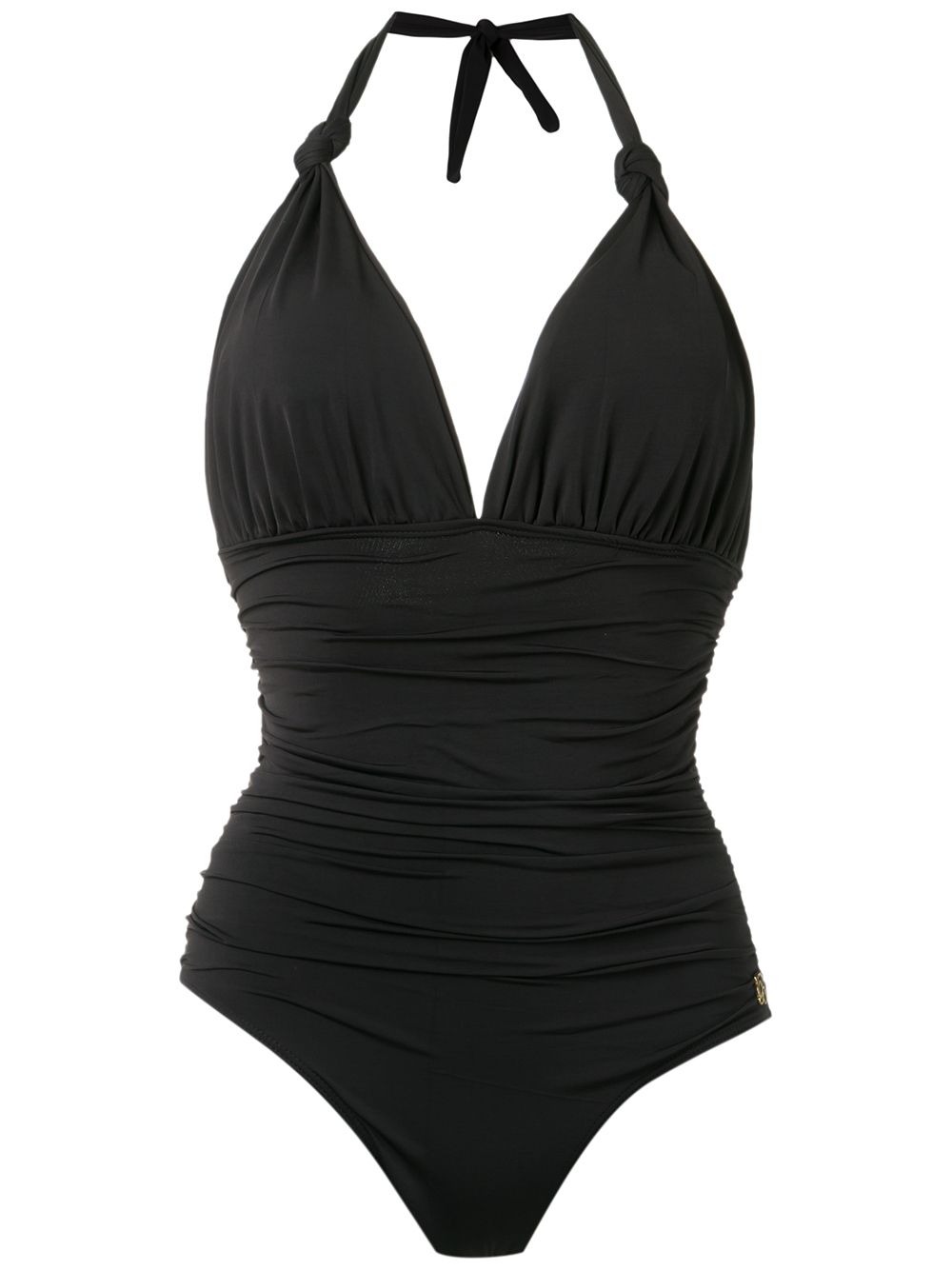 Brigitte draped swimsuit - Black von Brigitte