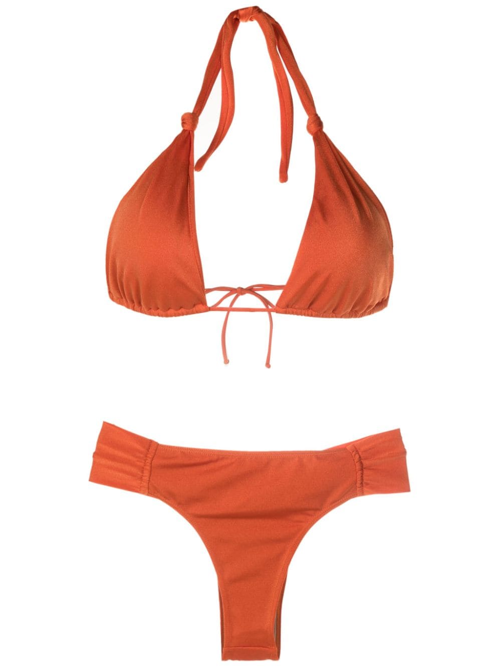 Brigitte knot-detail triangle-cup bikini - Orange von Brigitte