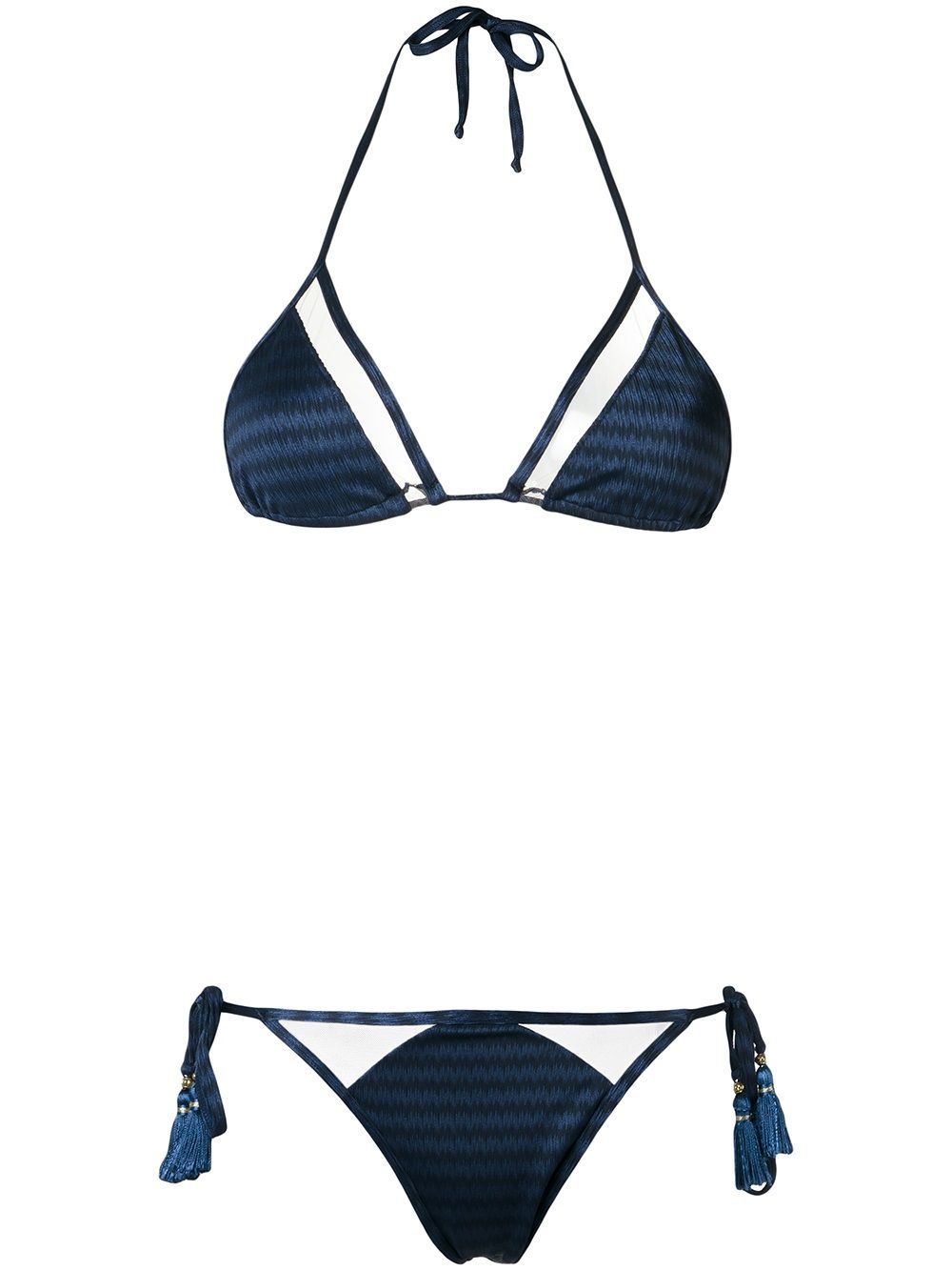 Brigitte triangle bikini set - Blue von Brigitte