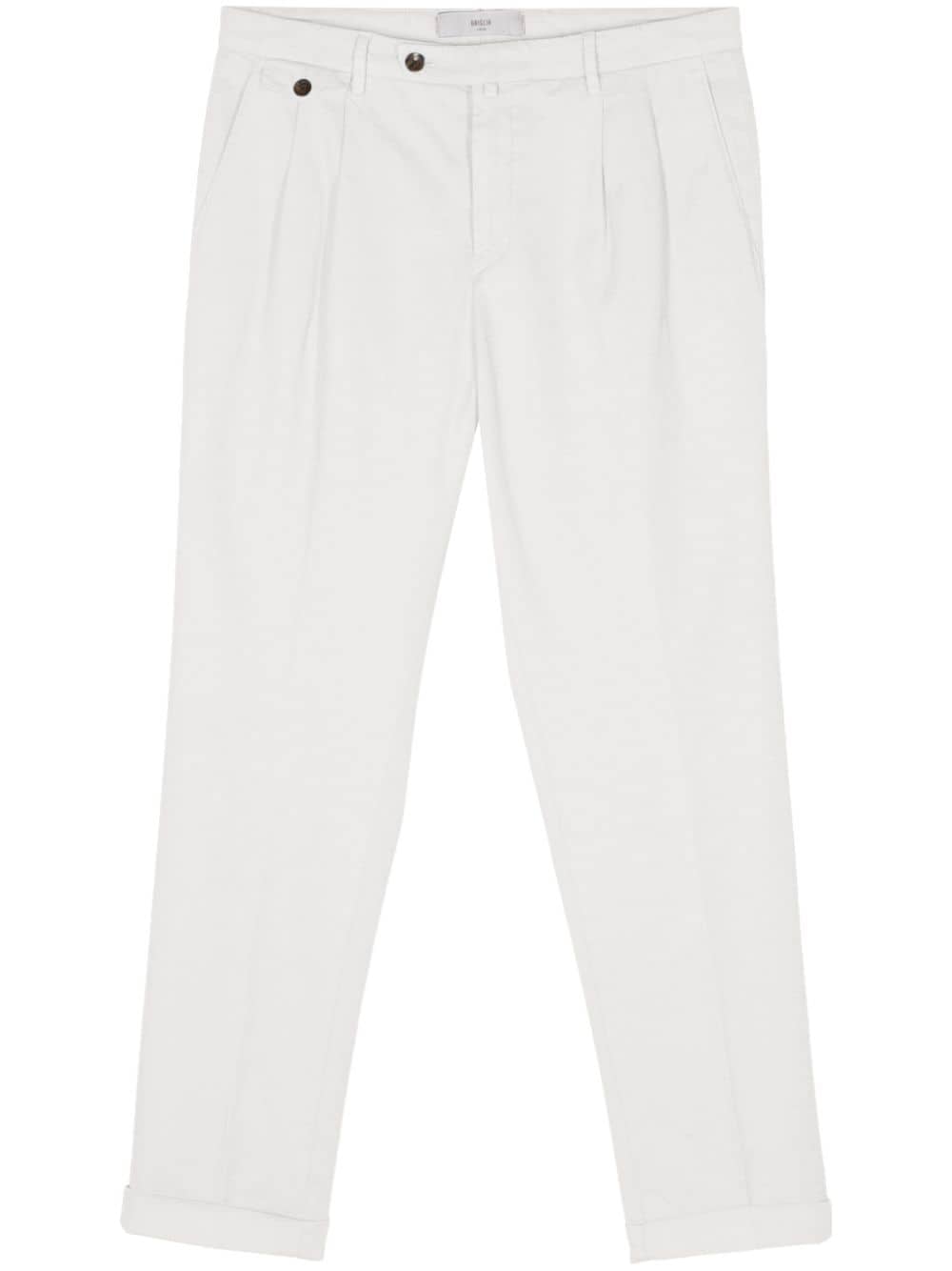 Briglia 1949 pleat-detail straight-leg trousers - White von Briglia 1949