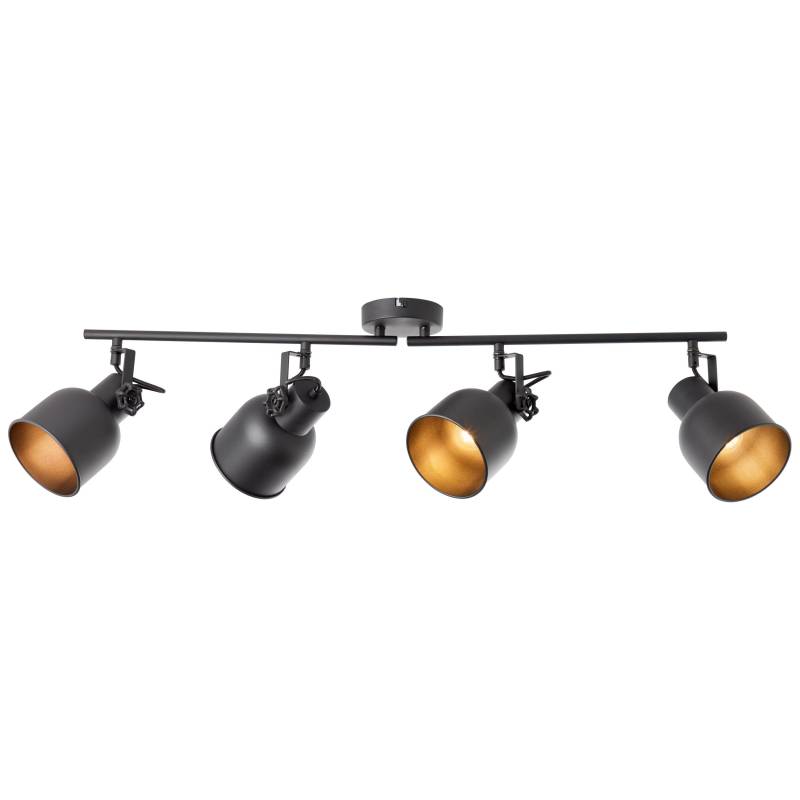 Brilliant Deckenstrahler »Rolet«, 4 flammig, Leuchtmittel E14   ohne Leuchtmittel, Spotrohr 4flg sand schwarz von Brilliant