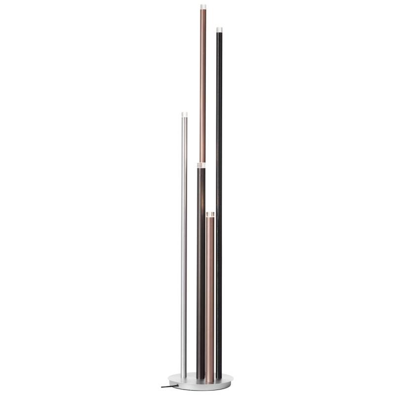 Brilliant Stehlampe »Cembalo«, 5 flammig, Leuchtmittel LED-Modul   LED fest integriert, 5flg mit Fussdimmer, 155 cm Höhe, Ø 28 cm, 2200 lm, 3000 K von Brilliant