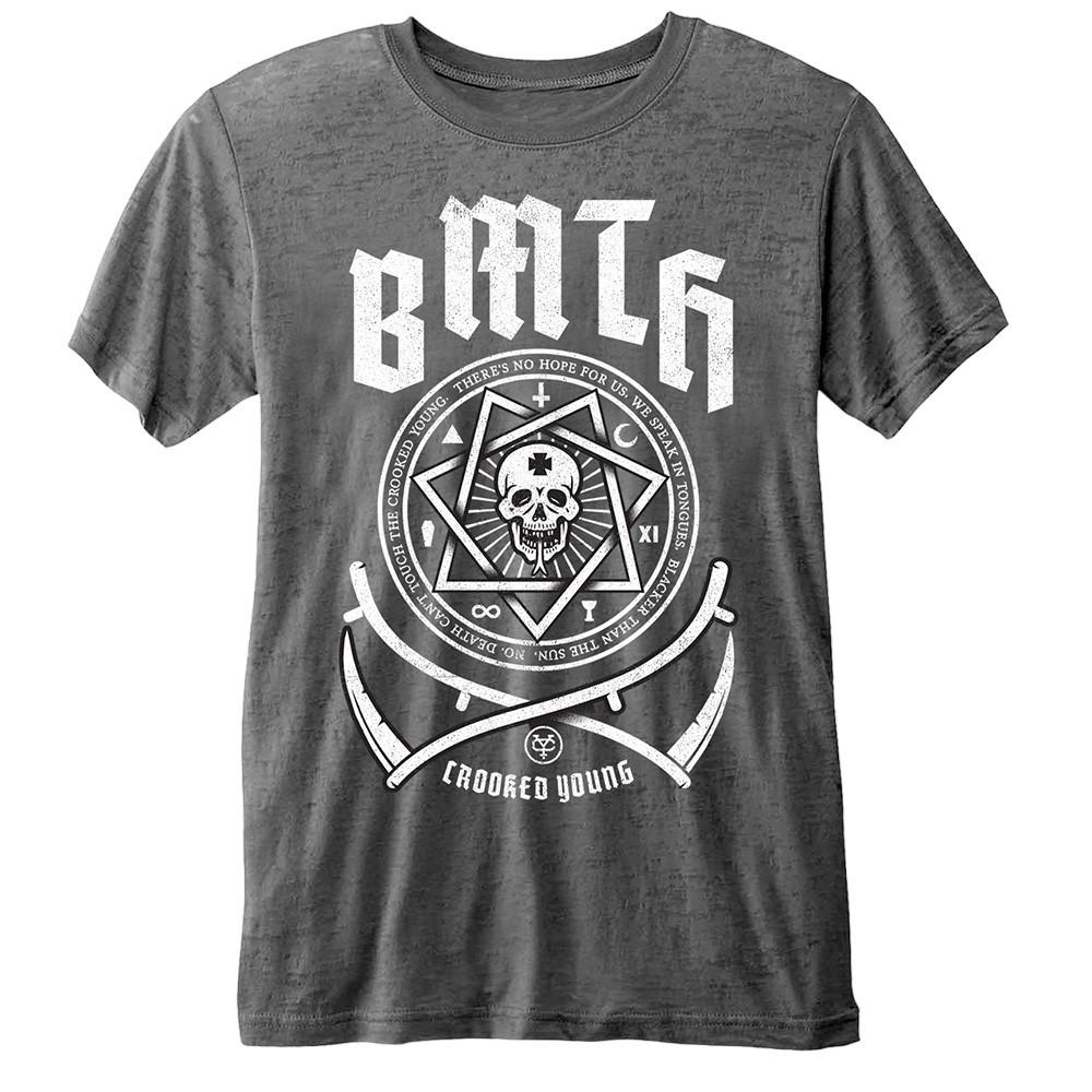 Crooked Young Tshirt Damen Grau M von Bring Me The Horizon