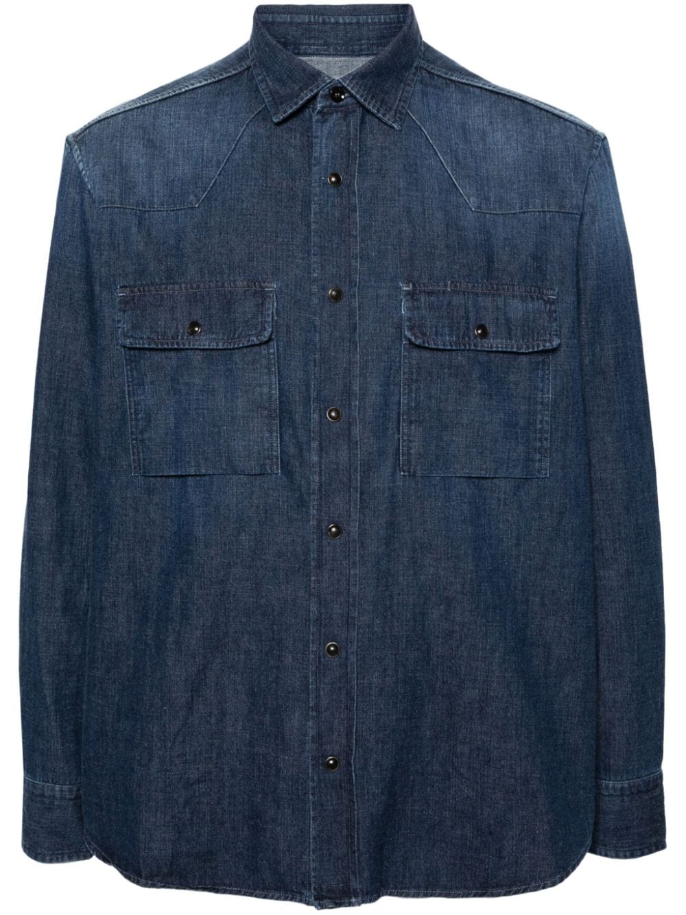 Brioni cotton denim shirt - Blue von Brioni