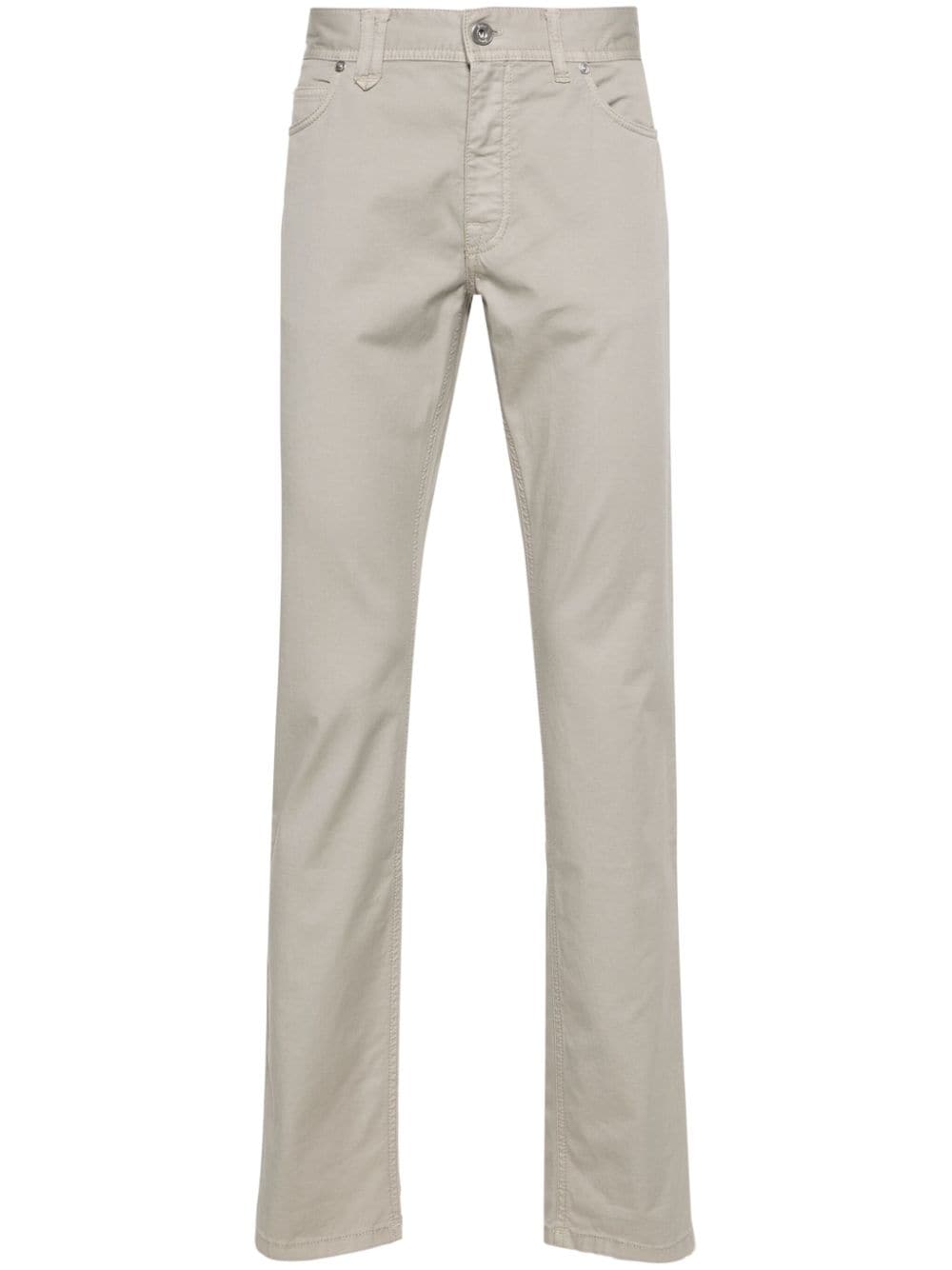 Brioni cotton straight-leg jeans - Neutrals von Brioni