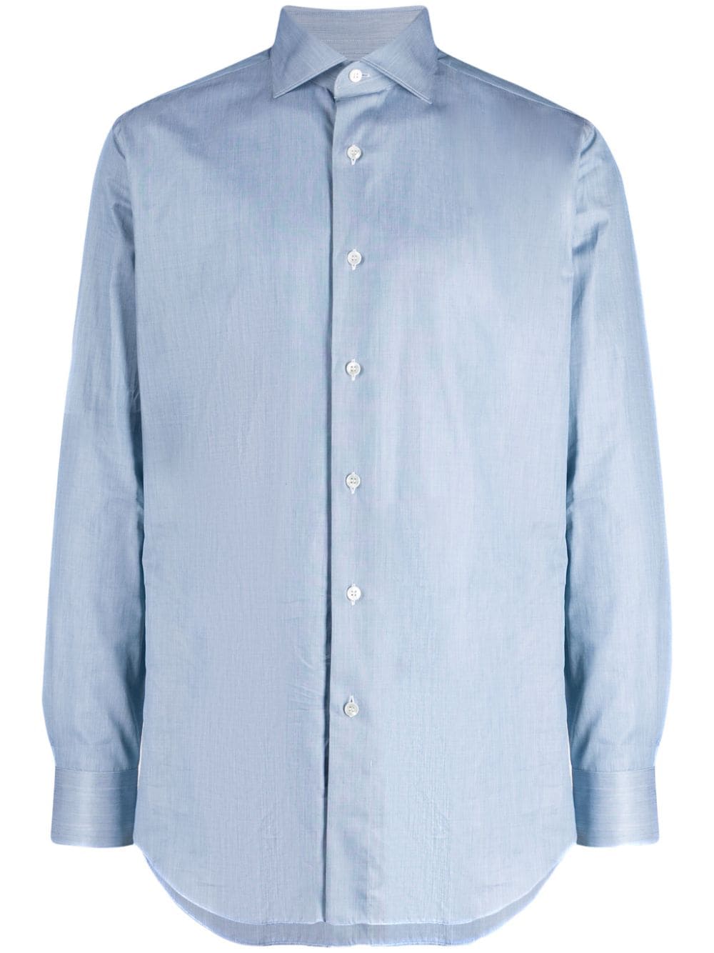 Brioni cutaway-collar cotton shirt - Blue von Brioni