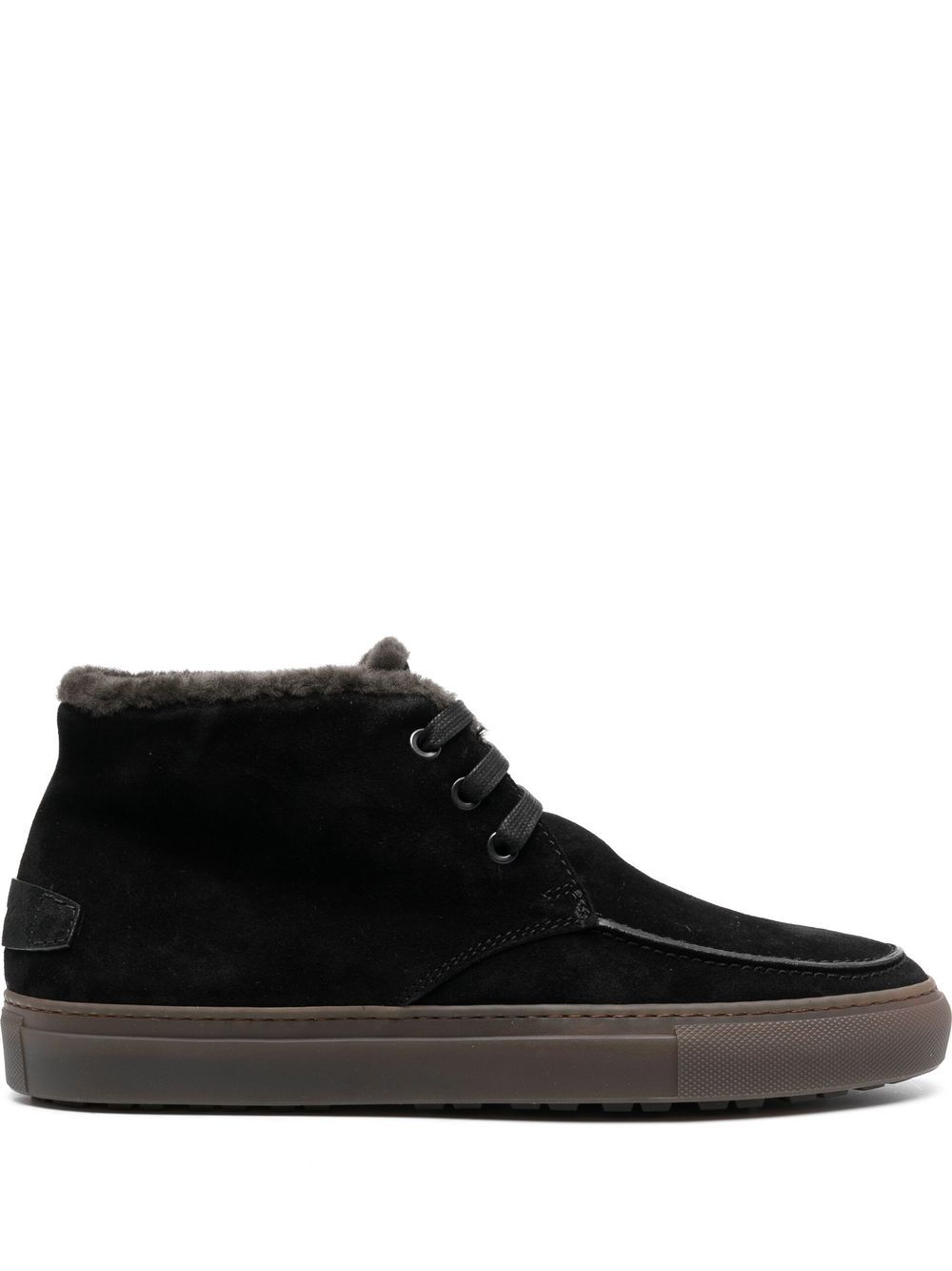 Brioni faux fur-lined suede boots - Black von Brioni