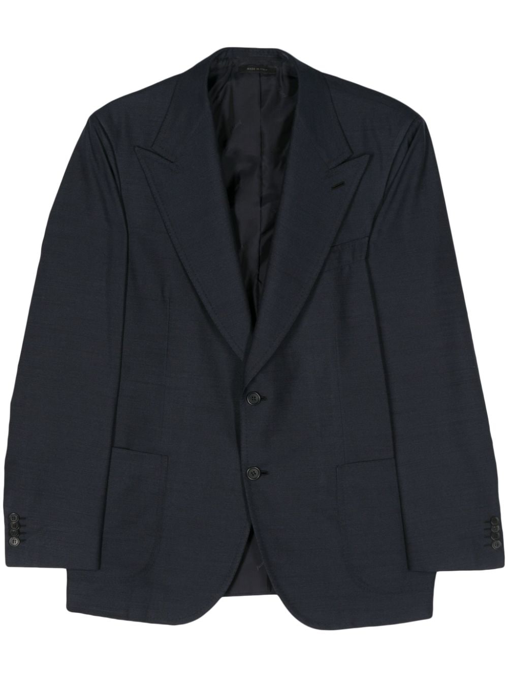 Brioni interwoven silk blazer - Blue von Brioni