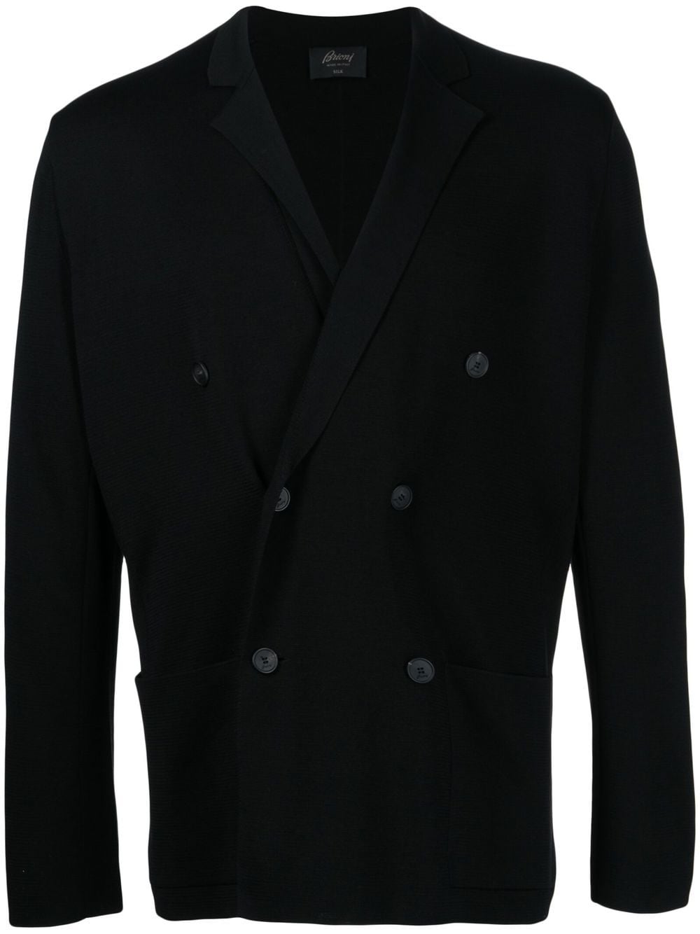 Brioni knitted double-breasted cardigan - Black von Brioni