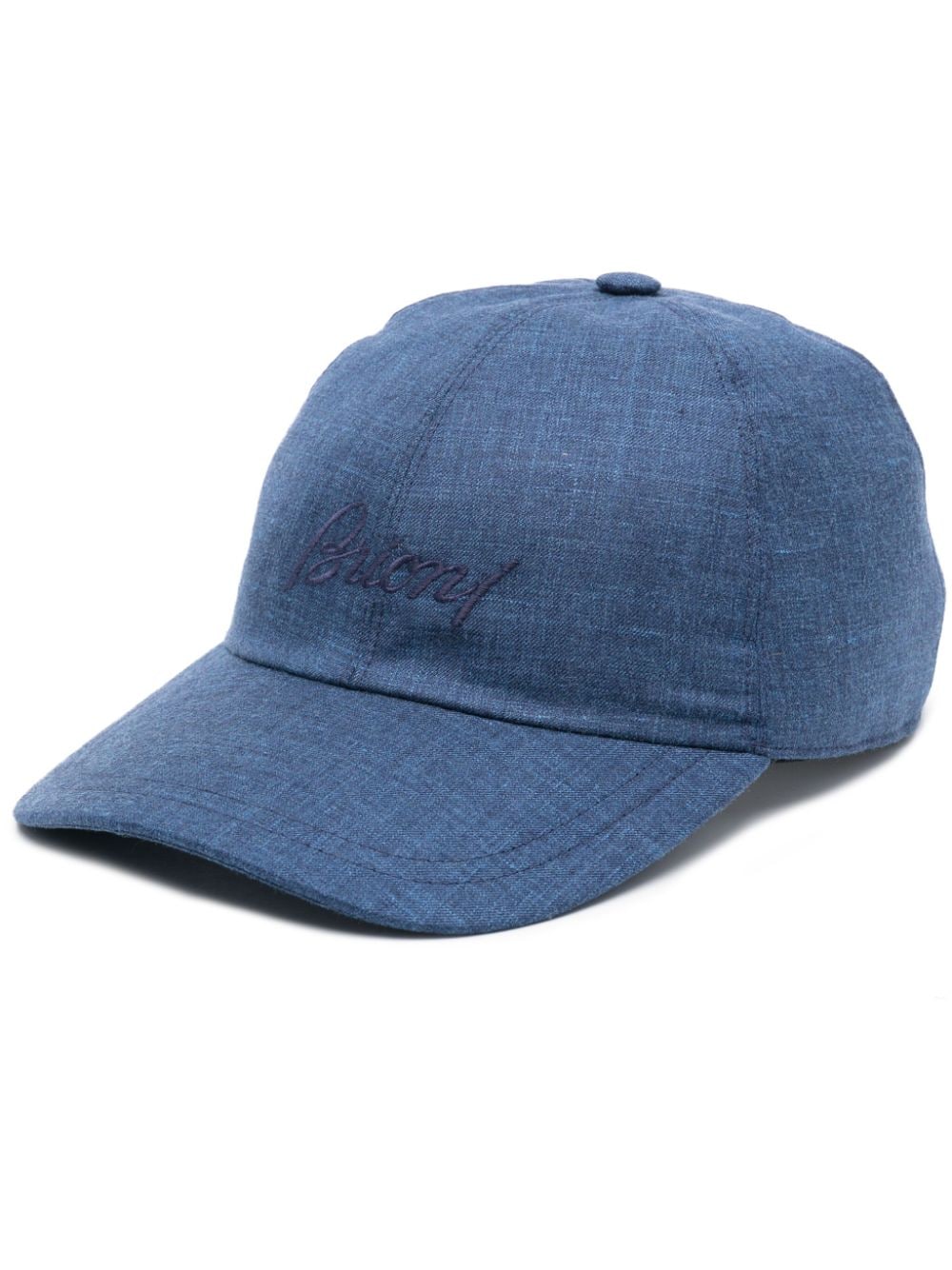 Brioni logo-embroidered baseball cap - Blue von Brioni