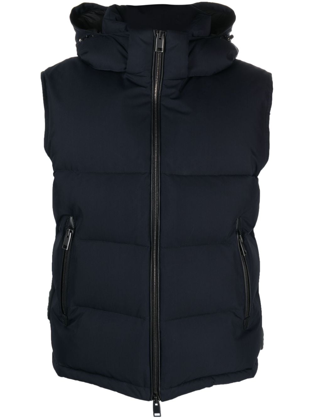 Brioni padded quilted gilet - Blue von Brioni